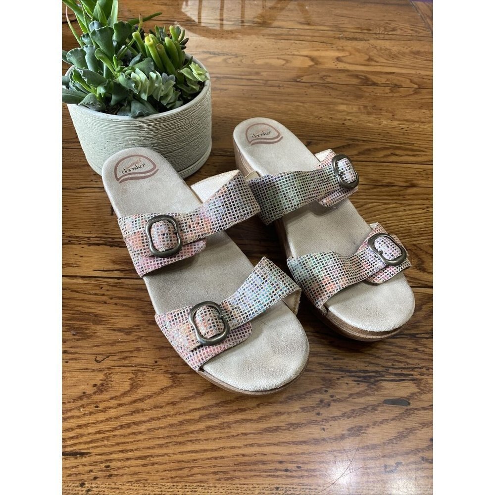 DANSKO Sophie Multicolor Floral Sandals  Women's 10.5 EU 41